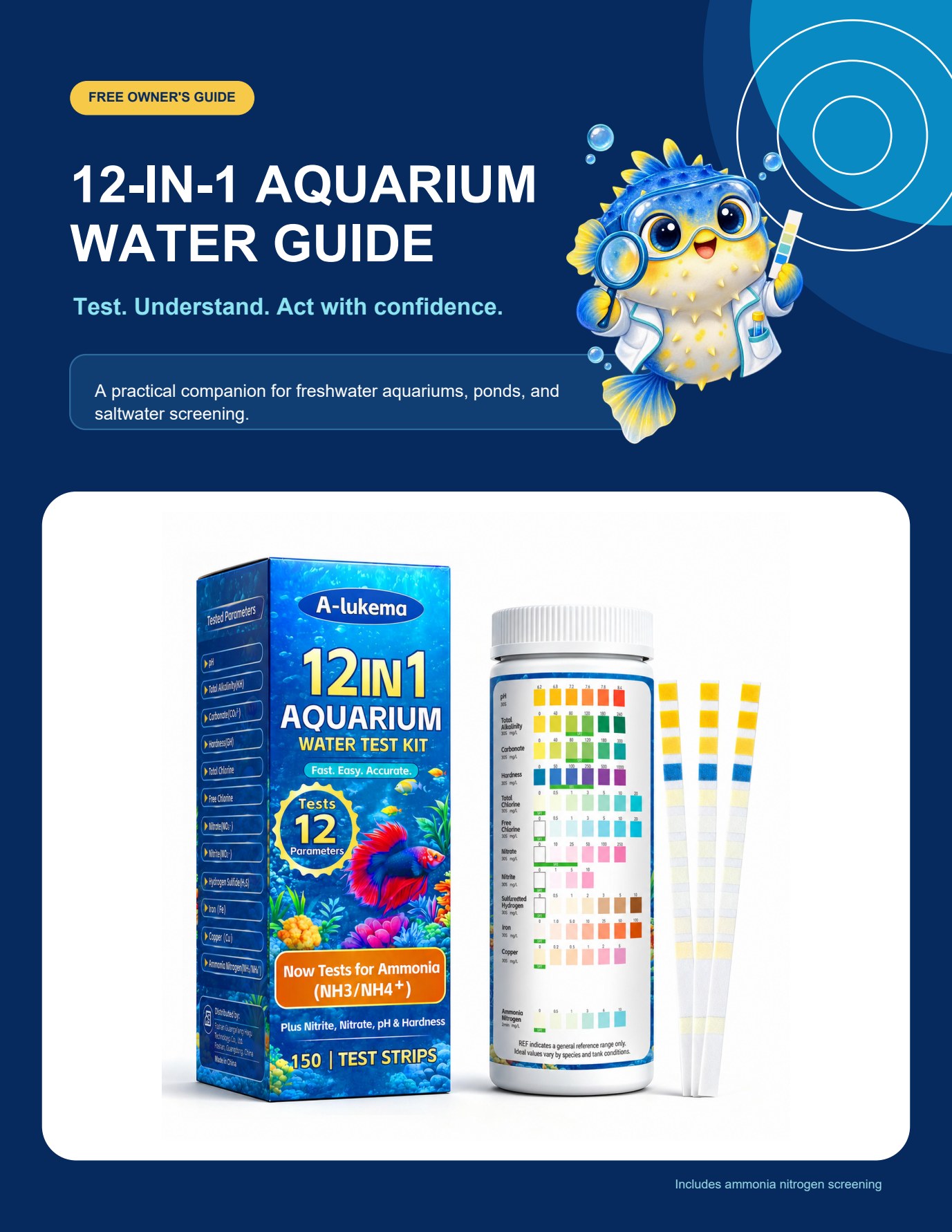 12-in-1 Aquarium Water Guide