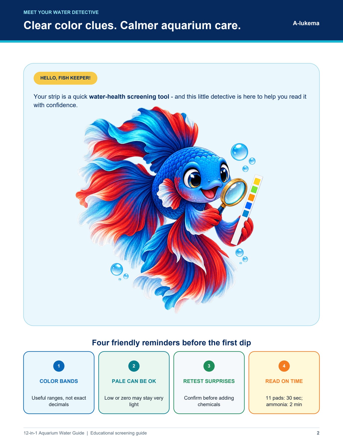 12-in-1 Aquarium Water Guide, Page 2