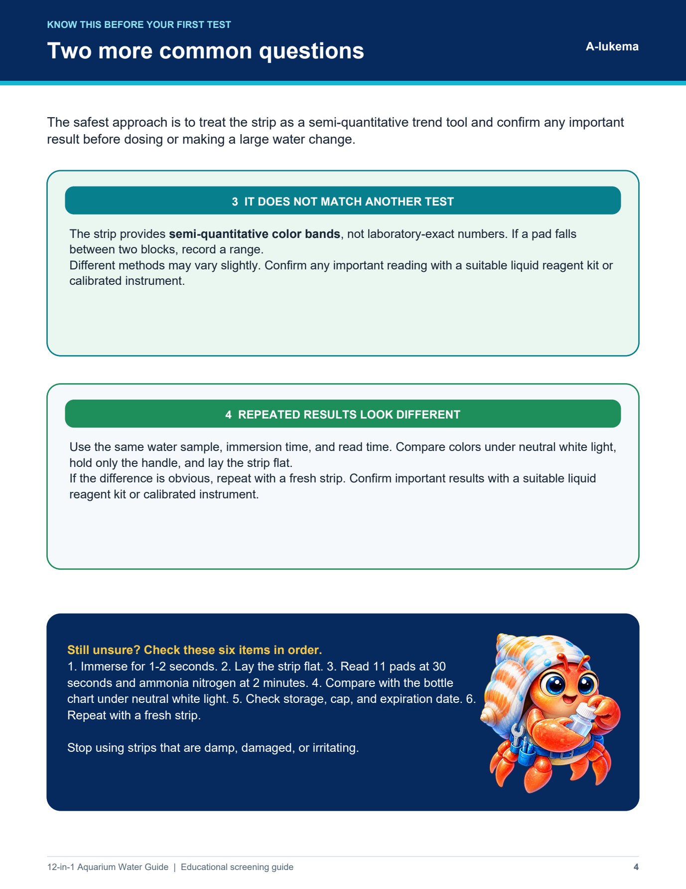 12-in-1 Aquarium Water Guide, Page 4