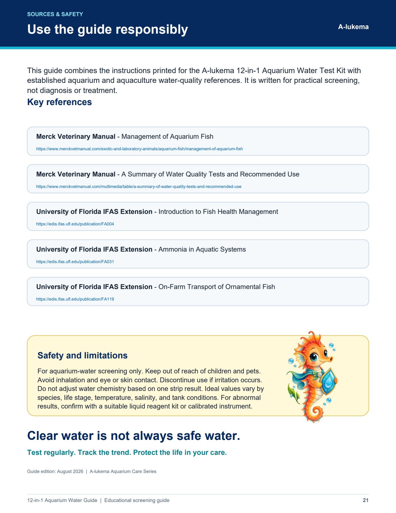 12-in-1 Aquarium Water Guide, Page 21